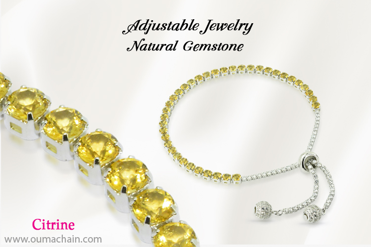 Adjustable Jewellery Natural Citrine