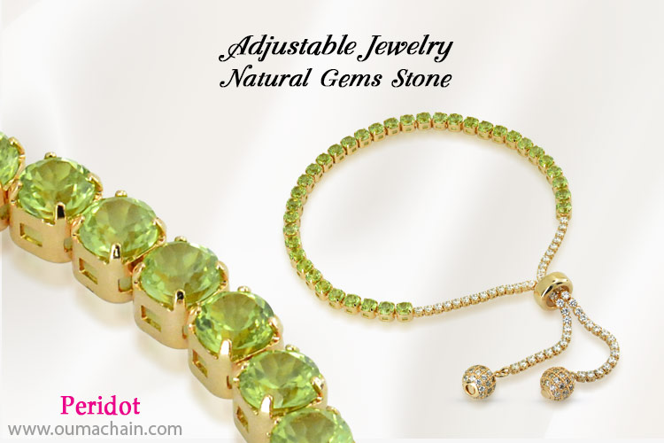 Adjustable Jewellery Natural Peridot