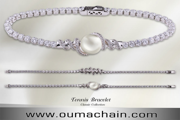 Natural Pearl Tennis Bracelet